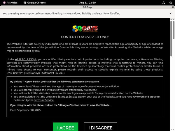 80gays Payment Options