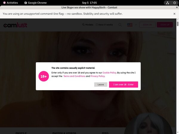 Camlust.com Logon