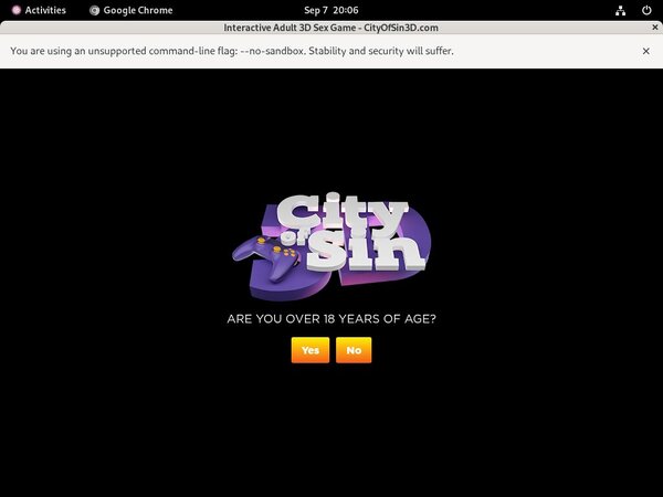 City Of Sin 3D With Gift Card