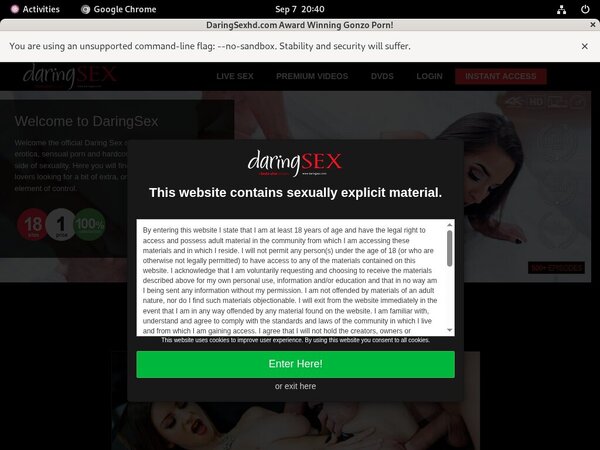 Discount Daring Sex Membership