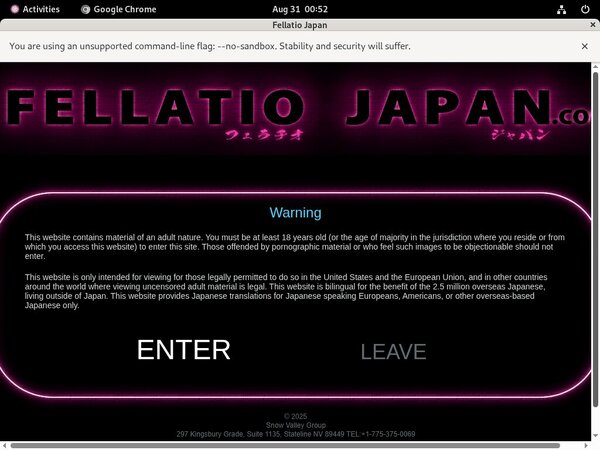 Fellatiojapan.com Pwds