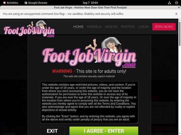 Footjobvirgin Vk