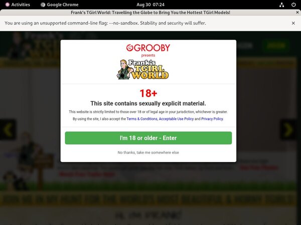 Franks T-Girl World Pass Word