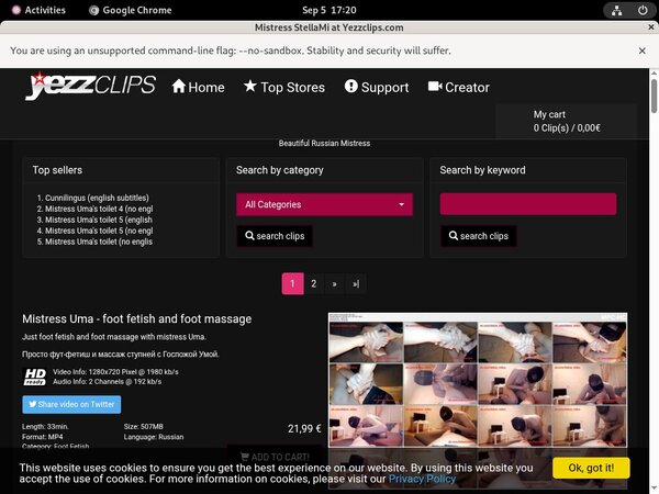 Free MistressStellami Day Trial