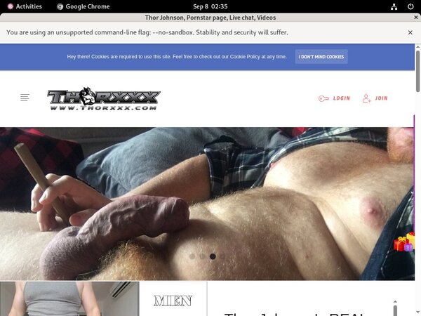 Free Thorjohnsonxxx Login Accounts