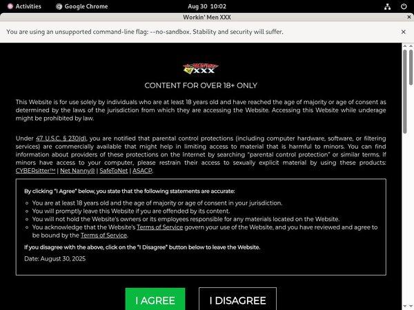 Free Workin Men XXX Membership Discount
