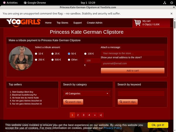 German Kate Princess Logins