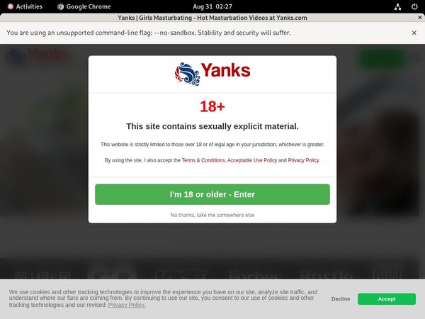 Gratis Yanks.com Konto