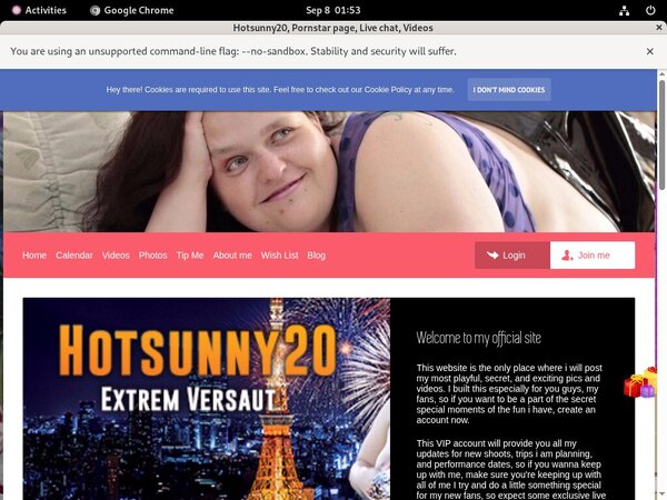 Hotsunny20.modelcentro.com Paysite