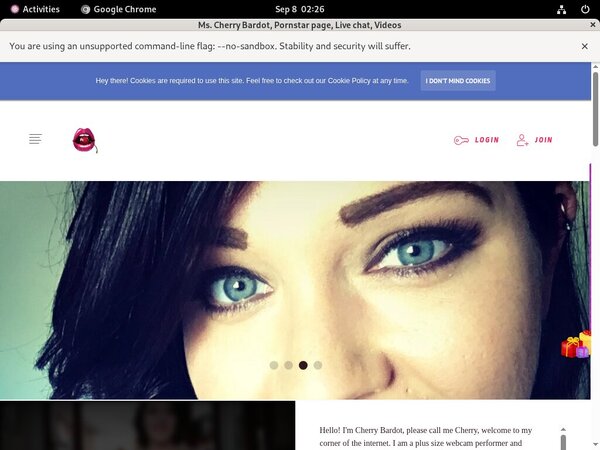 Login For Ms. Cherry Bardot