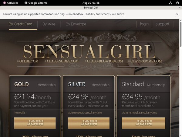 Logins For Sensualgirl.com