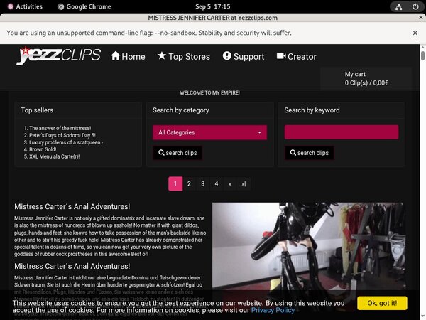 Mistress Jennifer Carter Accounts Free