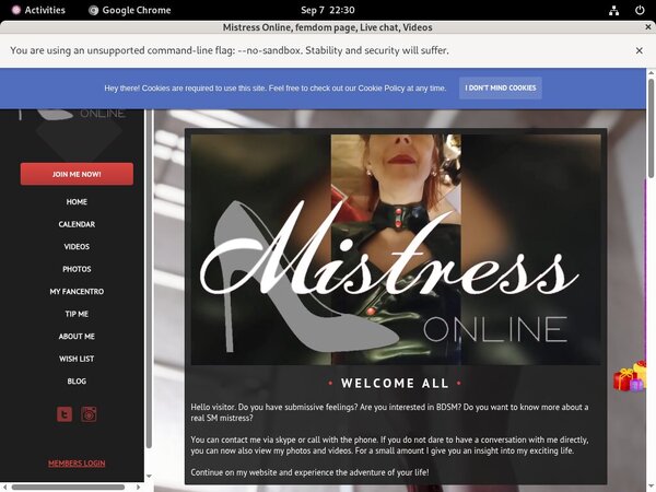 Mistressonline.eu Hacked Account