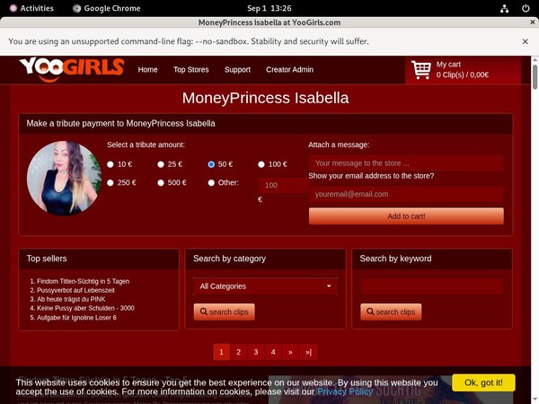 Moneyprincess Isabell Site Rip