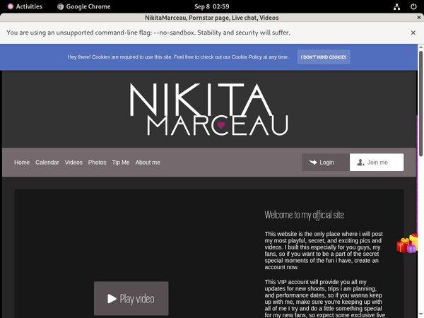 Nikitamarceau.modelcentro.com New Password