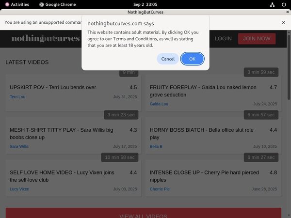 Nothingbutcurves.com Username Password