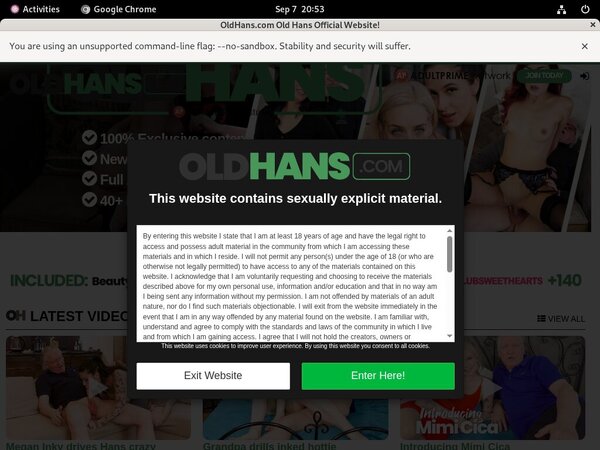 Old Hans Free Tube