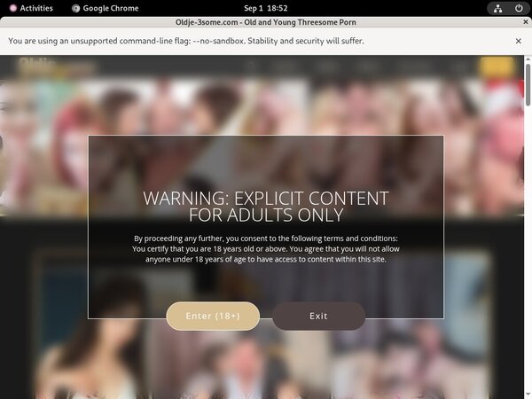 Oldje-3some.com Daily Passwords