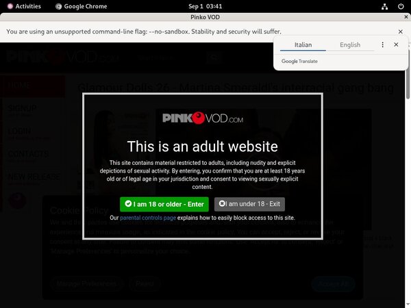 Pink O VOD Trial Videos