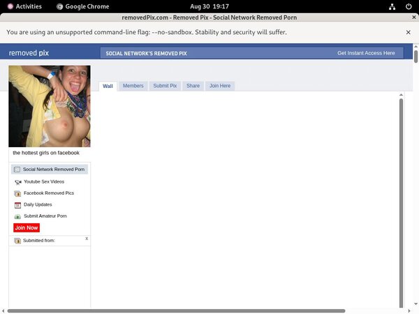 Pix Removed Trial Membership