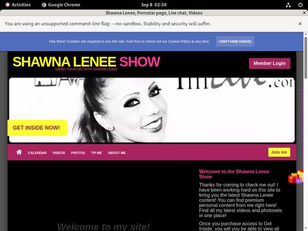 Shawnaleneeshow.modelcentro.com Accounts For Free