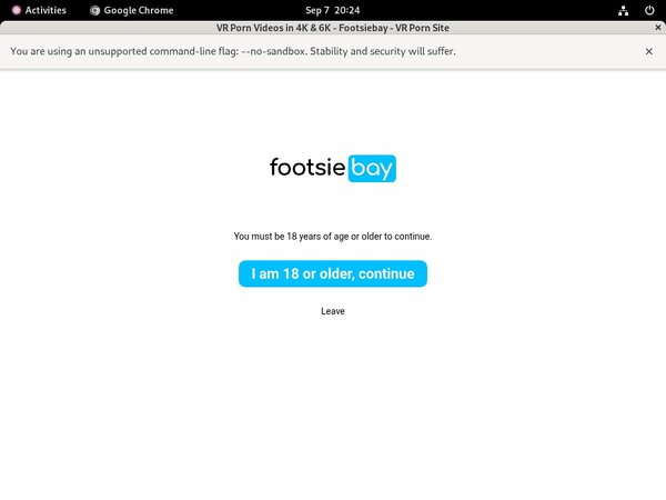 Sign Up Footsie Bay Free
