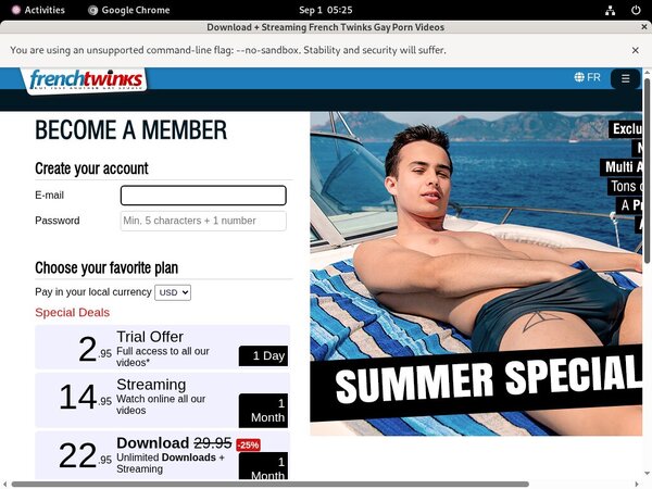 Signup For French Twinks With Paypal