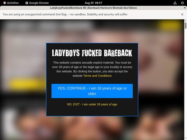 Trial Ladyboysfuckedbareback.com Account