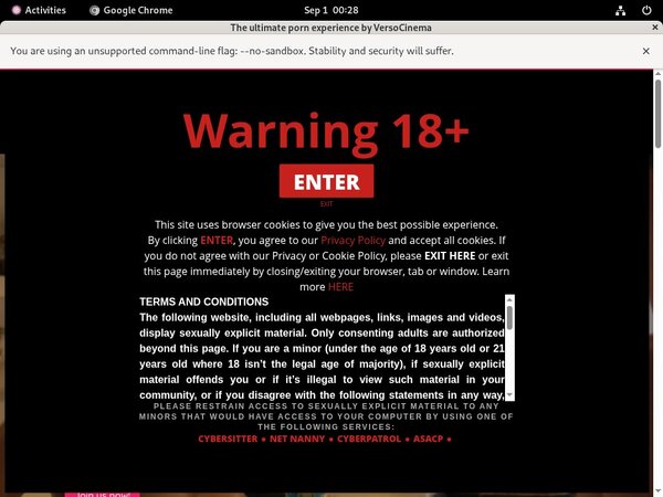 Verso Cinema Active Password