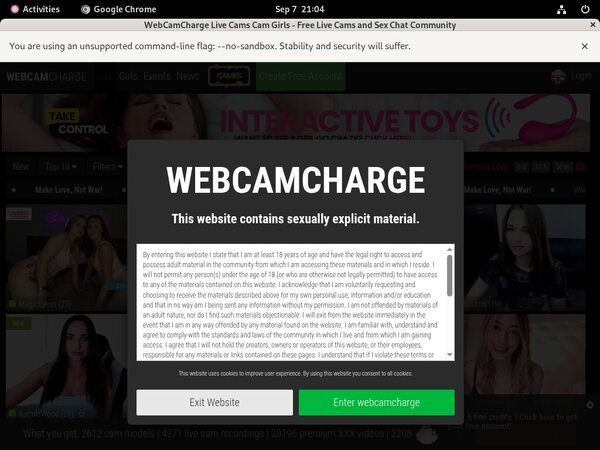 Webcam Charge Free Trial Signup