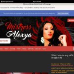 Mistress Alexya Fresh Passwords